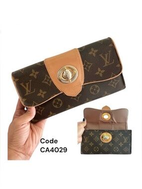 LOUIS VUITTON Monogram Boetie Women’s Long Wallet Brown Authentic